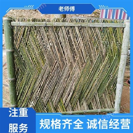 老师傅竹木 景区防护 竹护栏施工 通风透气 造型美观