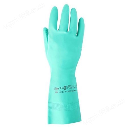 安思尔Ansell 37-676 丁腈防化耐用耐酸碱舒适耐磨防护手套